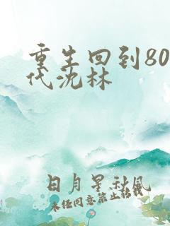 重生回到80年代沈林