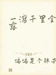 一泻千里金银花露