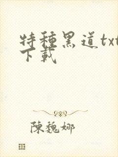特种黑道txt下载