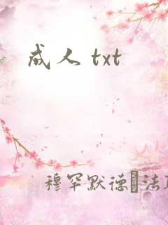 成人 txt