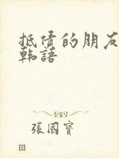 抵债的朋友麦子韩语