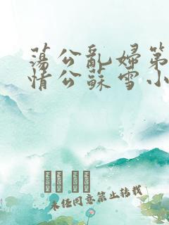 荡公乱妇第1章情公苏雪小说