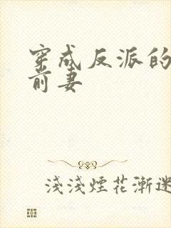 穿成反派的炮灰前妻