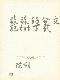 苏苏的公交车日记txt下载