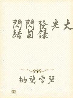 闪闪发光大团圆结目录