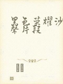 黑色荣耀沙发原声片段