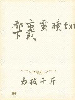 都市灵瞳txt下载