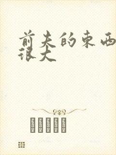 前夫的东西真的很大