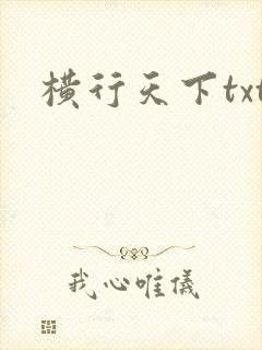横行天下txt