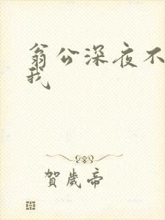 翁公深夜不停要我