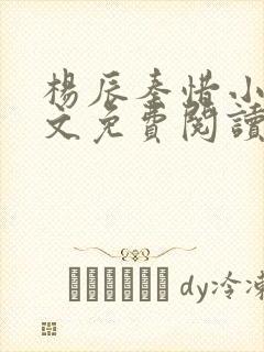 杨辰秦惜小说全文免费阅读完整版