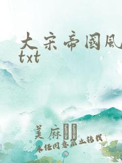 大宋帝国风云录txt