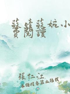 苏晴苏婉小说免费阅读