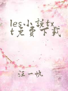 les小说txt免费下载