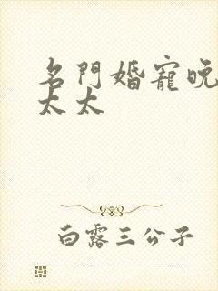 名门婚宠晚安赫太太