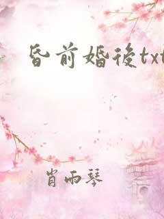 昏前婚后txt