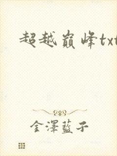 超越巅峰txt