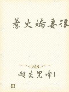 惹火娇妻很难宠