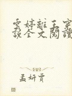 云婷离王穿越小说全文阅读