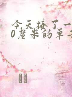 今天接了一个30厘米的单子