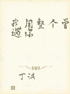 我用整个曾经爱过你