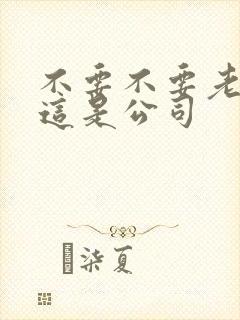 不要不要老板别这是公司