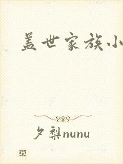 盖世家族小说