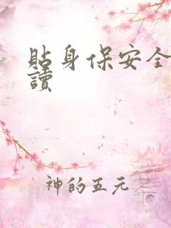 贴身保安全文阅读