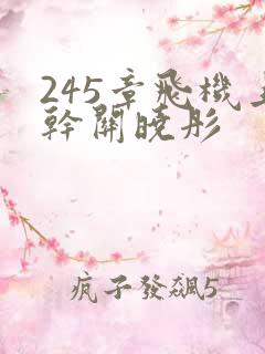 245章飞机上干关晓彤