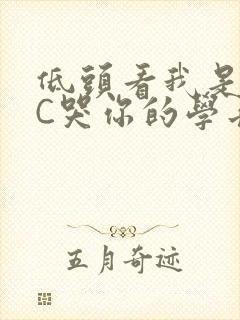 低头看我是怎么C哭你的学长