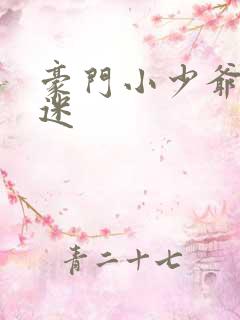 豪门小少爷是财迷