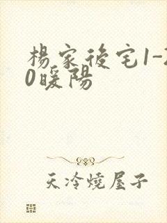 杨家后宅1-20暖阳