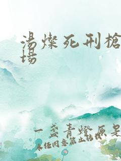 汤灿死刑枪决现场