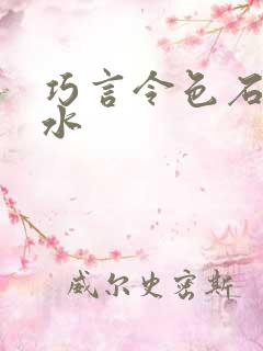 巧言令色石头与水