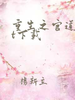 重生之官道txt下载