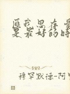 匪我思存 爱你是最好的时光