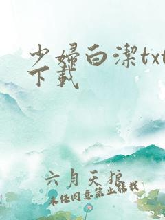 少妇白洁txt下载
