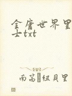 金庸世界里的道士txt