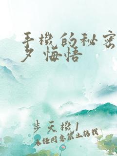 手机的秘密 七夕 悔悟