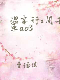 温客行x周子舒车ao3