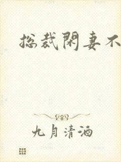 总裁闲妻不好当