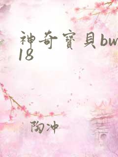 神奇宝贝bw118