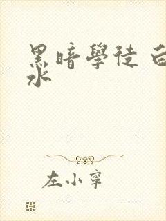 黑暗学徒 白开水