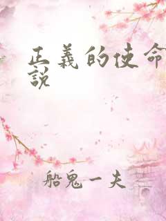 正义的使命 小说