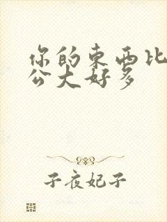 你的东西比我老公大好多