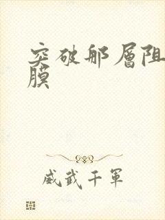 突破那层阻碍薄膜