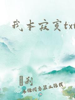我本寂寞txt