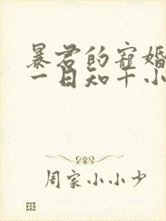 暴君的宠婚日常一日知千小说免费