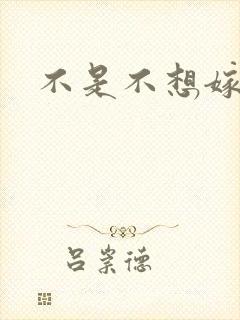 不是不想嫁全集