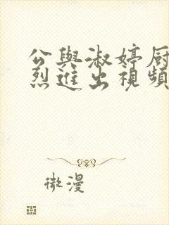 公与淑婷厨房猛烈进出视频